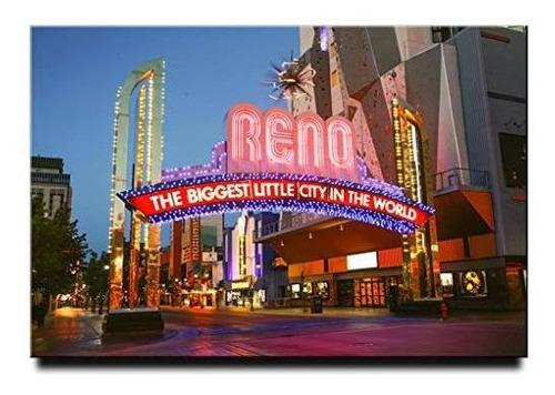 Imán De Nevera De Reno Recuerdo De Viaje De Nevada