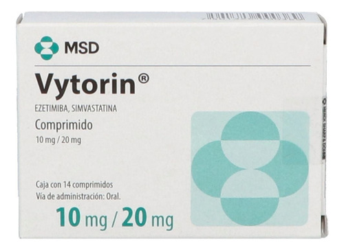 Vytorin 14 Comprimidos 10/20mg