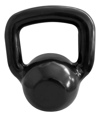 Kettlebell Emborrachado 10 Kg Fundidos De Minas - Preto