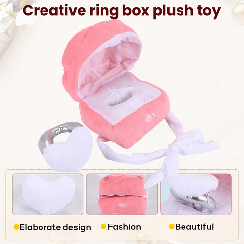 Ring Box Plush Toy Love Diamond Ring Funda Rellena C-fs