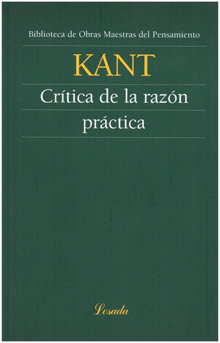 Critica De La Razon Practica  - Kant - Losada