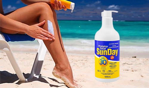 Kit 3 Protetor Solar Sunday Fps 30 Com 500ml - Nutriex