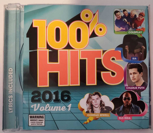 Cd Compilado | 100% Hits 2016 Volume 1 (coldplay, Sia, Charl