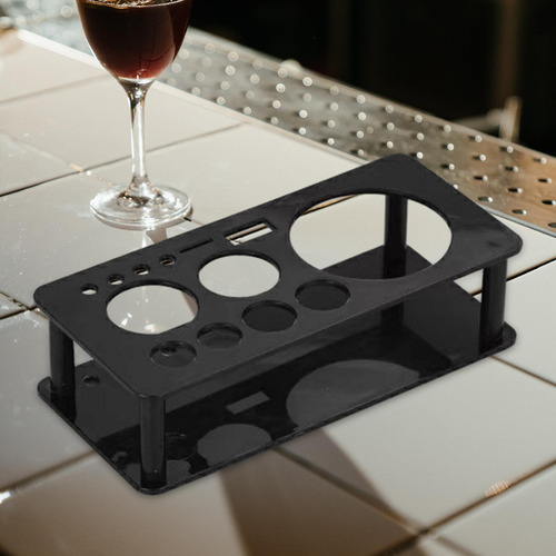 2 Soporte Profesional Para Coctelera, Botellero Negro