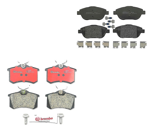 Combo Balatas Bajos Metales Del Y Tras Peugeot 2008 14-16