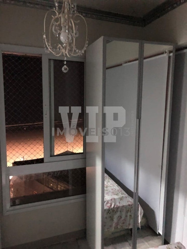 Imagem 16 de 30 de Apartamento A Venda Com 2 Dormitórios Vista Total Para O Mar Na Pompéia Em Santos - Ap00606 - 69853188