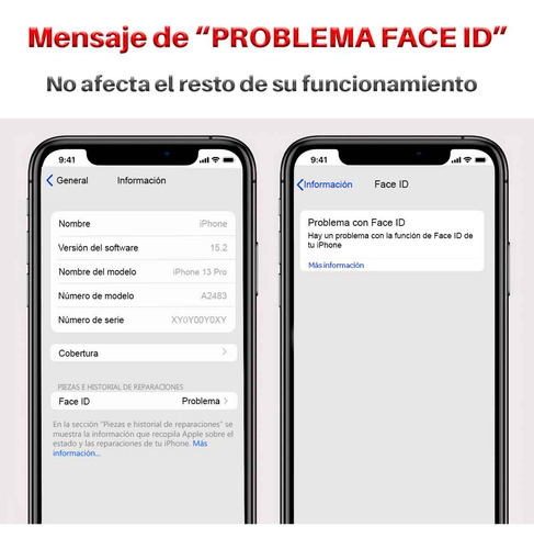 Apple Iphone 12 64 Gb Negro Mensaje De Error Face Id Grado A Negro (Reacondicionado)