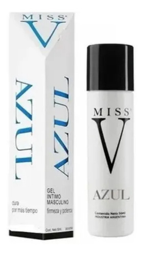 Lubricante Gel Intimo Masculino Miss V Azul