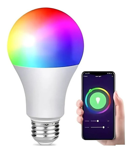 Lampara Foco Led Trefilight Smart Life Wifi Rgb A65 15w E27