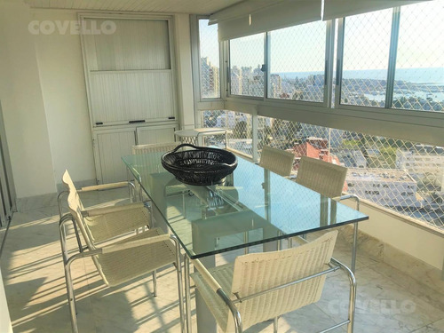 Imagen 3 de 28 de Piso Alto, Vista Al Mar, Parrillero, 3 Dormitorios Mas Dependencia. Playa Mansa