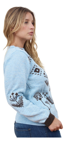 Sweater Cuello Bote Jacquard Radal Mauro Sergio !