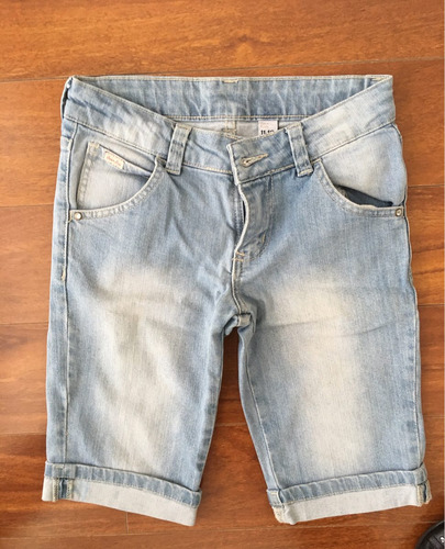 Bermuda Jean Zara Niña Talla 11-12 Impecable