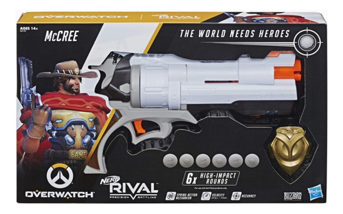 Nerf Overwatch Mccree Rival Blaster Con Insignia