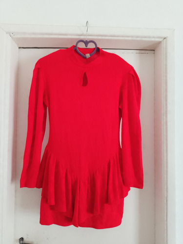 Vestido Rojo Años 80. Vintage 