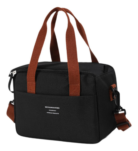 Bolsa Térmica Aislante Para Almuerzo, Bolsa De Mano Negro
