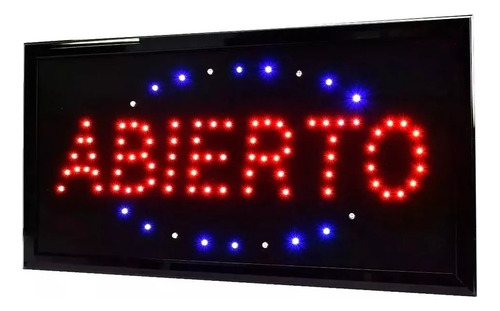 Cartel ''abierto'' Led
