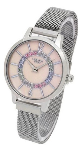 Reloj Knock Out Mujer Malla Tejida Acero Varios Colores M905