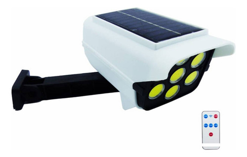 Foco Solar Tipo Cámara Sensor De Movimiento + Control Remoto