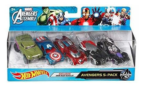 Hot Wheels Marvel Avengers Ensamblar Avengers Paquete De 5 [