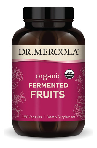 Frutas Fermentadas Orgánicas Dr. Mercola 180 Cápsulas