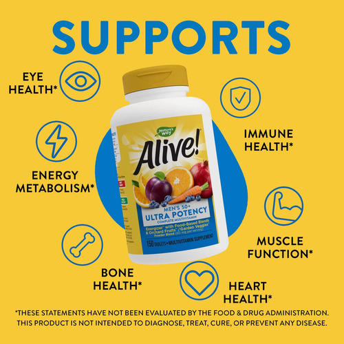 Nature's Way Alive! Mens 50+ Ultra Potency Complete Multivi