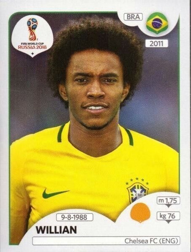  Lamina Album Mundial Rusia 2018 / Willian