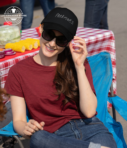 Gorra Black Unisex De Malla Paramore Emo Punk Rock Pop
