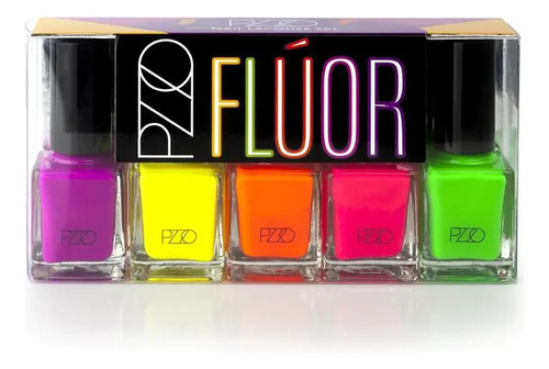 Set 5 Esmaltes Fluor Petrizzio