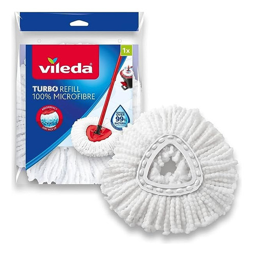 Vileda Easy Wring & Clean Repuesto De Mopa Microfibra X2 Uni