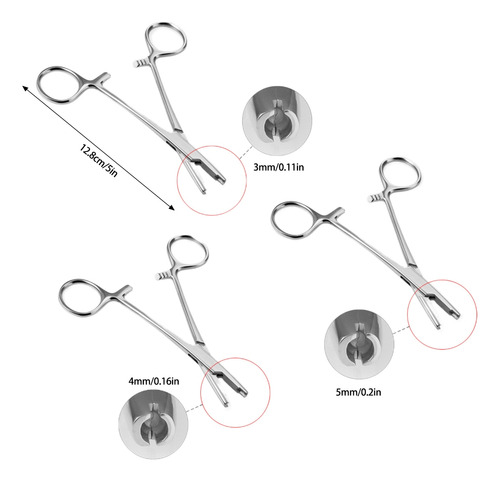 Pinzas Ajustadas Para Joyas (5 #mold), Piercing En Forma De