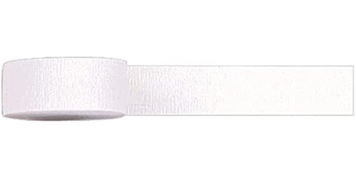 Amscan Party Crepe Streamer, 81 Ft, Frosty White