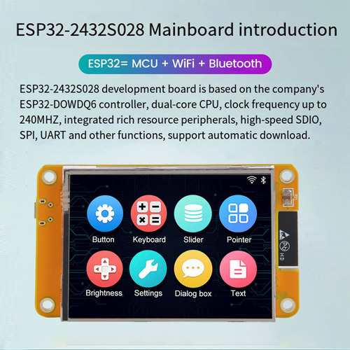 Módulo De Exibição De 2,8 Polegadas 240x320 Resistive Touch