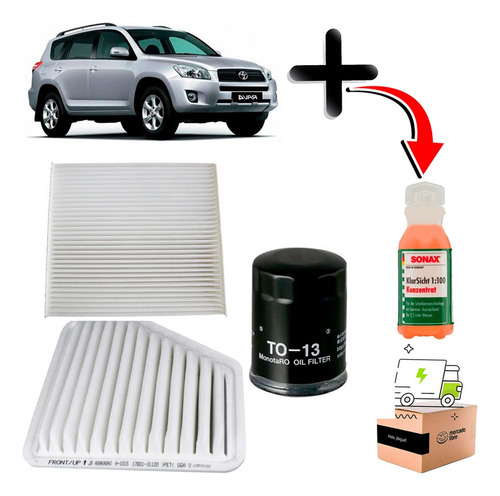 Kit Filtros Para Toyota Rav4 2.4 2009 2012 2azfe