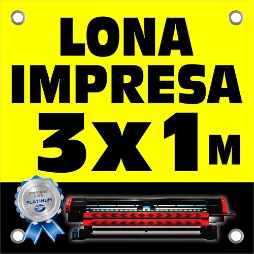 Lona Impresa 3x1m Personalizada Publicidad Eventos Anuncio