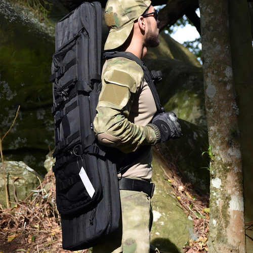 Mochila de supervivencia Avb Gn-9013 36-d Tactical Cargo Trail, color negro