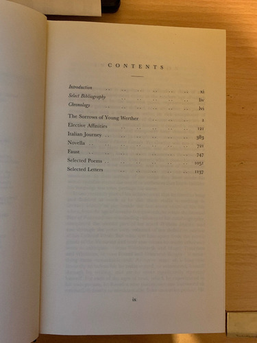 Goethe : Selected Works - Everyman's Library (Usado)