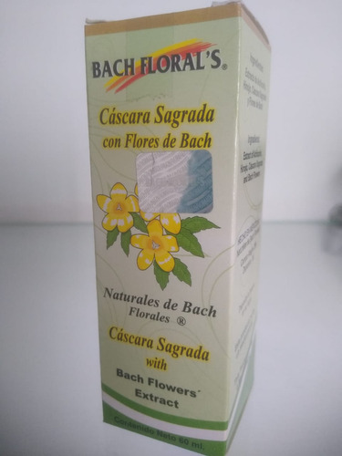 Extracto De Flores De Bach Cascara Sagrada 60ml