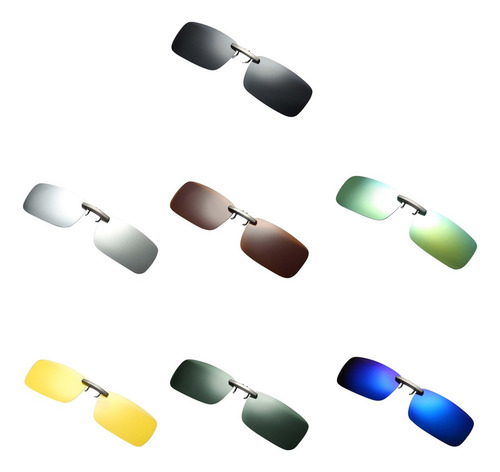 2xunisex Polarized Clip On Flip Up Uv400 Lentes De Sol