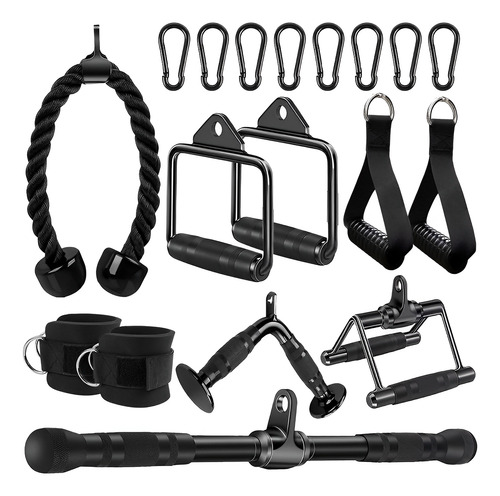 Agarres Para Gym 10pcs Agarradera Maneral Kit Con 8 Ganchos