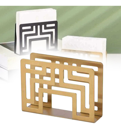 2 Servilletero, Acero Inoxidable, Servilletero De Papel, Oro