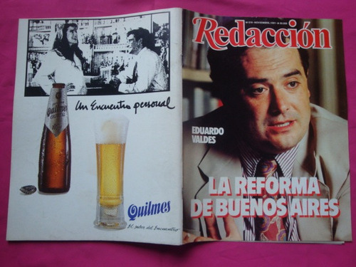 Revista Redaccion N° 219 1991 La Reforma De Buenos Aires