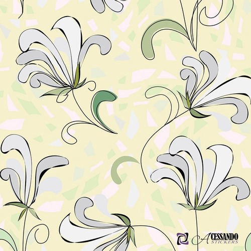 Papel De Parede Vinílico Premium Lavável Florido Floral 169