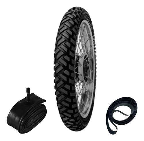 Kit Pneu 90/90-21 Enduro 3 Sahara Metzeler + Câmara + Cinta