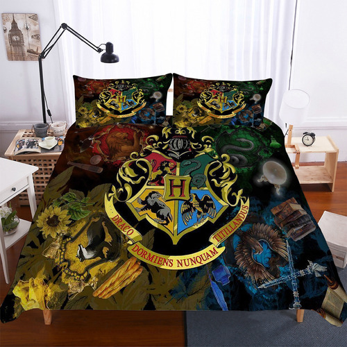 Juego De Cama De 3 Fundas De Almohada De Harry Potter