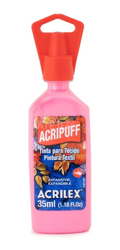 Pintura Acrilex Acripuff Para Tela X 35 Ml X Unidad