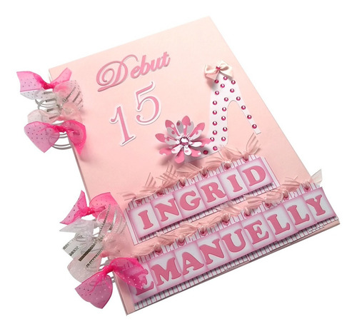Imagem 2 de 5 de Álbum De 15 Anos Mensagens Scrapbook Assinatura Fotos