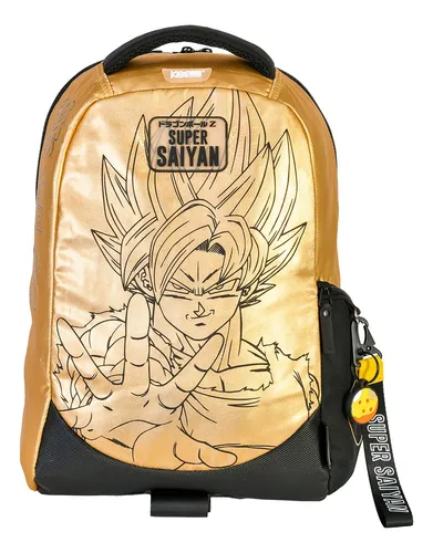 Mochila Goku Super Sayajin Dragon Ball Color Dorado Dise o de la