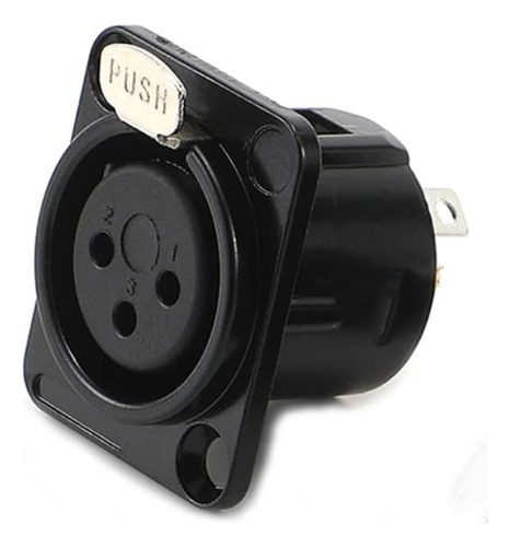 Conector De Chasis Canon Xlr Hembra Para Empotrar 