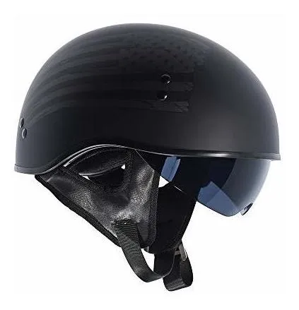 Medio Casco Torc T55 Spec-op Con Gráfico De Bandera (negro P