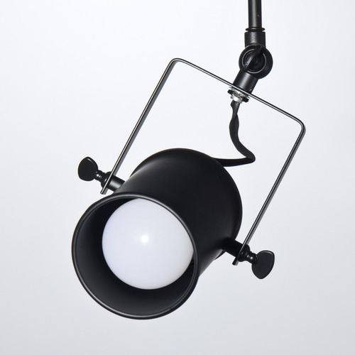 Imagen 4 de 8 de Lampara Spot Aplique 1 Luz Modelo Roloi I Leuk Negro E27